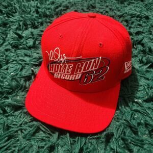 Vintage Mark McGwire Home Run Record 62 Cardinals Snapback Hat New Era